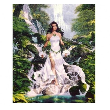 Waterfall & The Beauty 5D DIY Paint By Diamond Kit