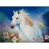 White Horse 5D DIY Paint By Diamond Kit