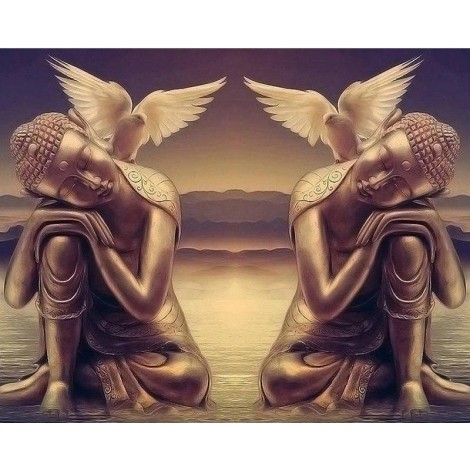 Pigeon & Buddha 5D DIY Paint By Diamond Kit