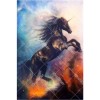 Black Unicorn 5D DIY Paint By Diamond Kit