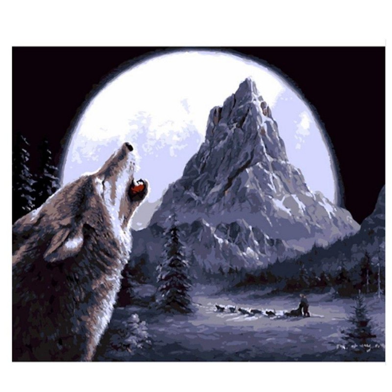 Wolf Howling 5D DIY ...