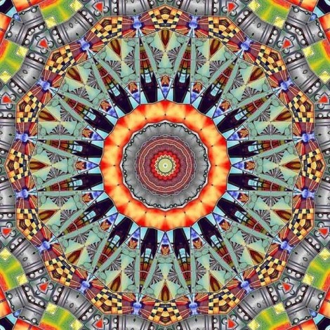 Religion Multicolor Aesthetic Mandala 5D DIY Paint By Diamond Kit