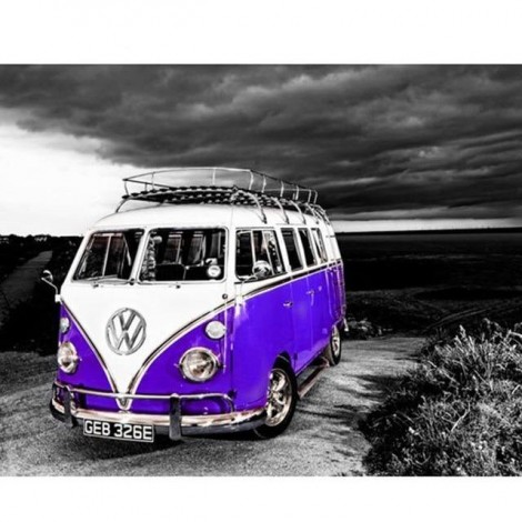 Seaside Bus 5D DIY Paint By Diamond Kit