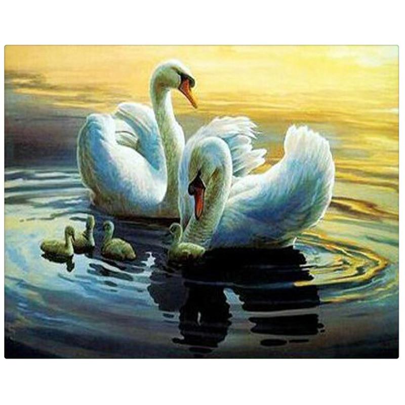 White Swans 5D DIY P...