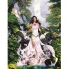 Beauty Under The Waterfall 5D DIY Paint By Diamond Kit
