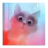Big Eyed Cat 5D DIY Paint By Diamond Kit