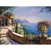 Sea View From Garden 5D DIY Paint By Diamond Kit