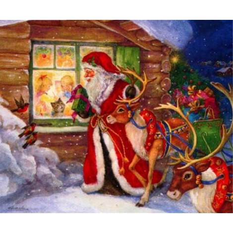 Soft Spoken Santa 5D DIY Paint By Diamond Kit