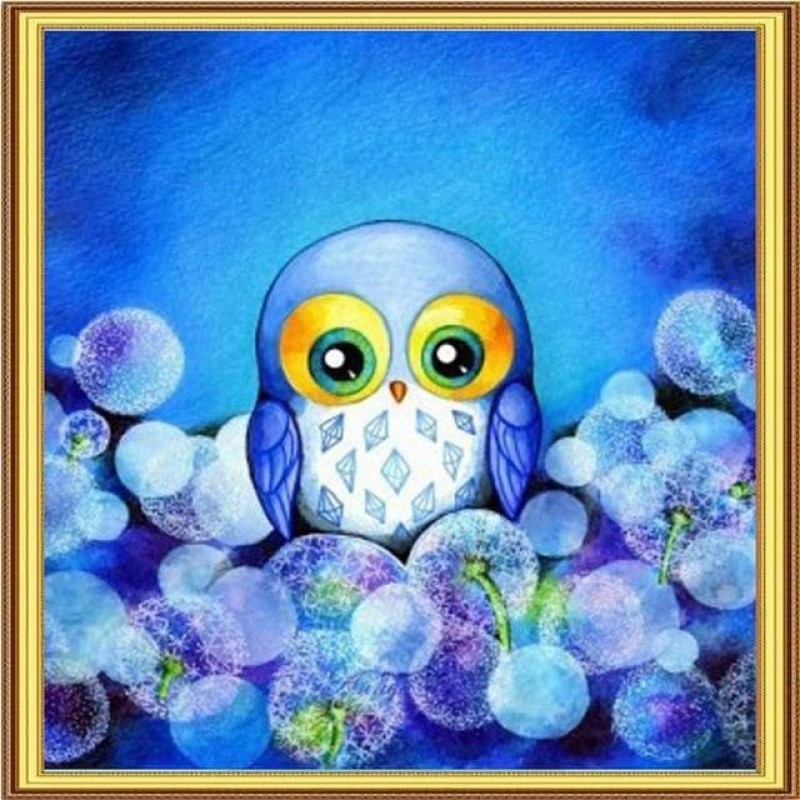 Bubbly Blue Owl 5D D...