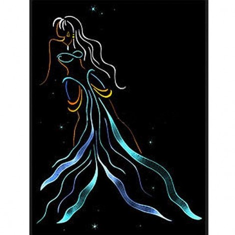 Cartoon Princess Ariel 5D DIY Paint By Diamond Kit