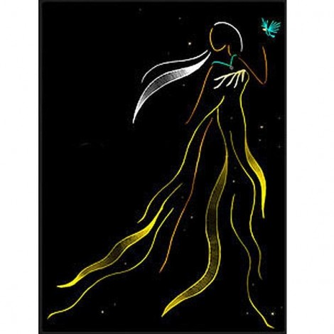 Cartoon Pocahontas 5D DIY Paint By Diamond Kit