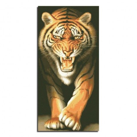 Tiger 52X106 5D DIY Paint By Diamond Kit