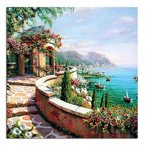 Seascape 20x20 5D DIY Paint By Diamond Kit