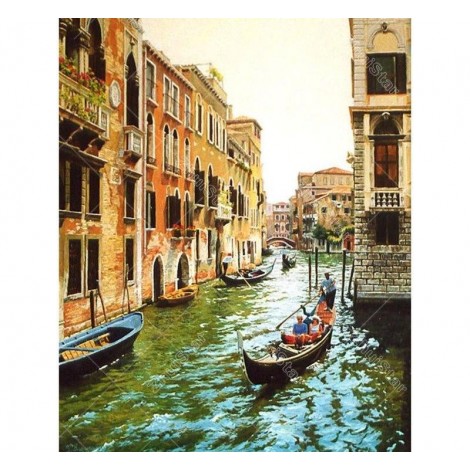 Boat On The Water 5D DIY Paint By Diamond Kit