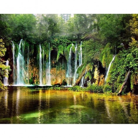 Waterfall Landscape 5D DIY Paint By Diamond Kit