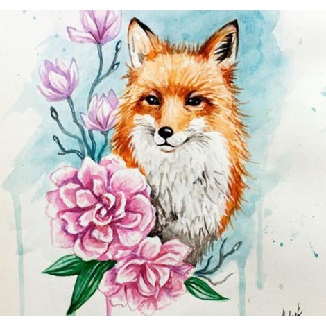 Cartoon Fox 5D DIY Paint By Diamond Kit