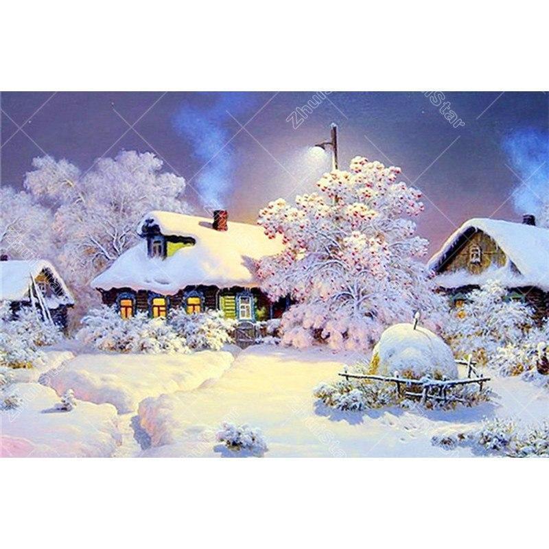 Snow House 5D DIY Pa...