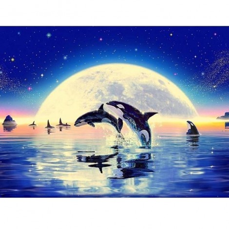 Dolphin 5D DIY Paint By Diamond Kit