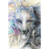 Beautiful Wolf 5D DIY Paint By Diamond Kit