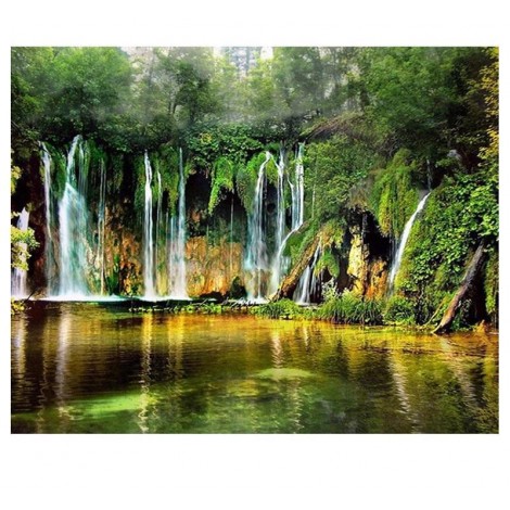 Beautiful Waterfall 5D DIY Paint By Diamond Kit