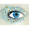 Blue Eyes 5D DIY Paint By Diamond Kit