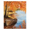 Boat & Maple Leaf 5D DIY Paint By Diamond Kit
