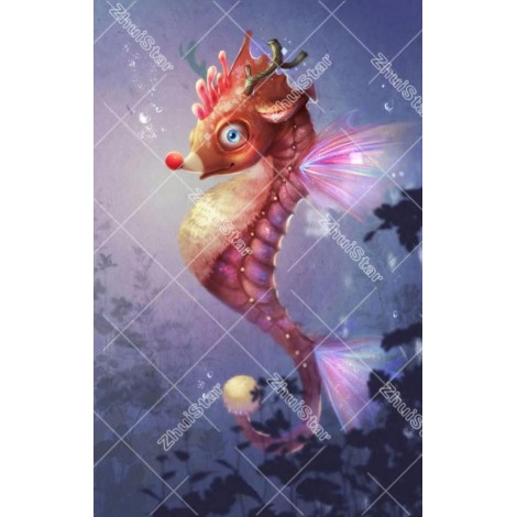 Seahorse 5D DIY Paint By Diamond Kit