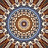 Blue And Orange Religion Mandala 5D DIY Paint By Diamond Kit