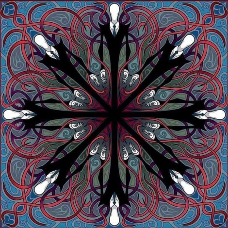 Dark Red Religion Mandala 5D DIY Paint By Diamond Kit