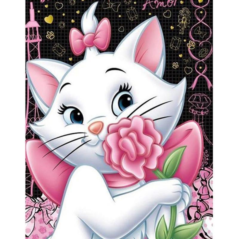 Cute Cartoon Cat Wit...