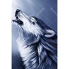 Silver Wolf 5D DIY Paint By Diamond Kit