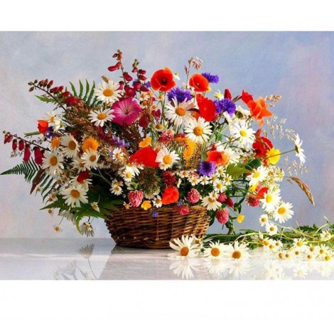 Beautiful Daisy 5D DIY Paint By Diamond Kit