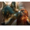 Wolf & Hawk 5D DIY Paint By Diamond Kit