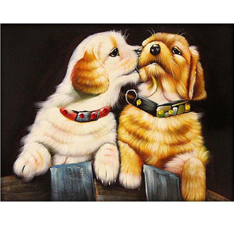 Diy Two Dogs Diamond...