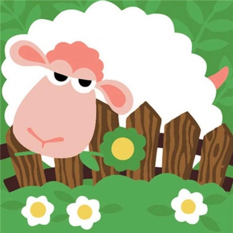 Sleepy Sheep 5D DIY Paint By Diamond Kit