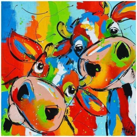 Cartoon Colorful Animal 5D DIY Paint By Diamond Kit