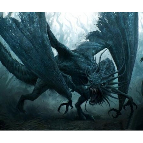 Shadow Dragon 5D DIY Paint By Diamond Kit