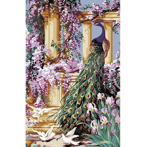 Beautiful Peacock 5D DIY Paint By Diamond Kit