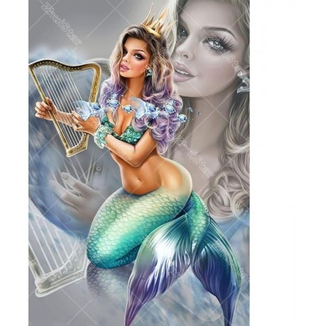 Beautiful Mermaid 5D DIY Paint By Diamond Kit