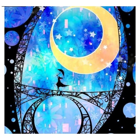 The Moon Bridge 5D DIY Paint By Diamond Kit