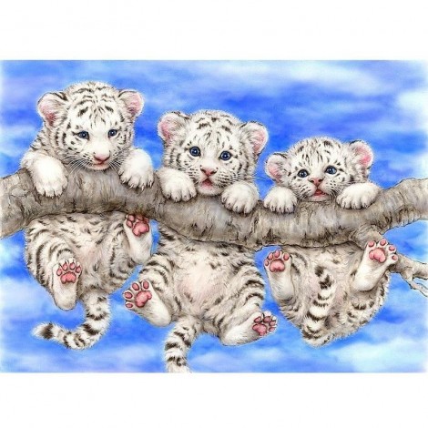 Three Cute Cubs 5D DIY Paint By Diamond Kit