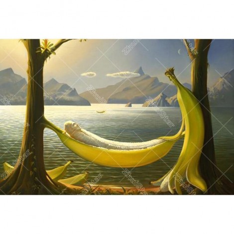 Banana Lovers 5D DIY Paint By Diamond Kit