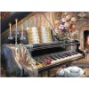 Cat And Piano 5D DIY Paint By Diamond Kit