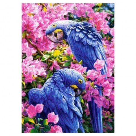 Blue Birds 5D DIY Paint By Diamond Kit