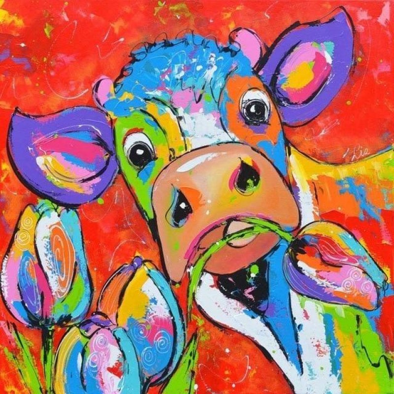 Colorful Cow 5D DIY ...