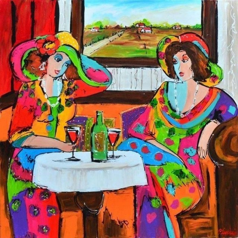 Colorful Girls Carto...
