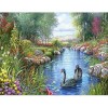 Swan Lake 5D DIY Paint By Diamond Kit