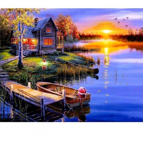 Beautiful Sunset 5D DIY Paint By Diamond Kit