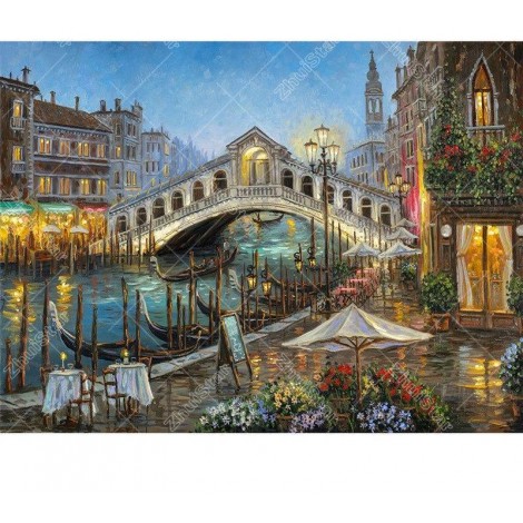 Beautiful Bridge 5D DIY Paint By Diamond Kit