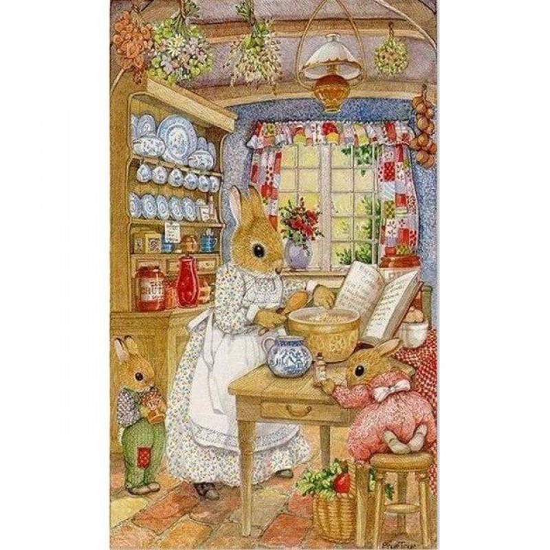 Bunny Family 5D DIY ...